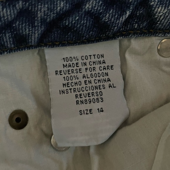 LEI Y2K Sophia Hip Hugger Low Rise Ruffle Denim Skirt 14 Streetwear Fairy Grunge - Picture 6 of 9